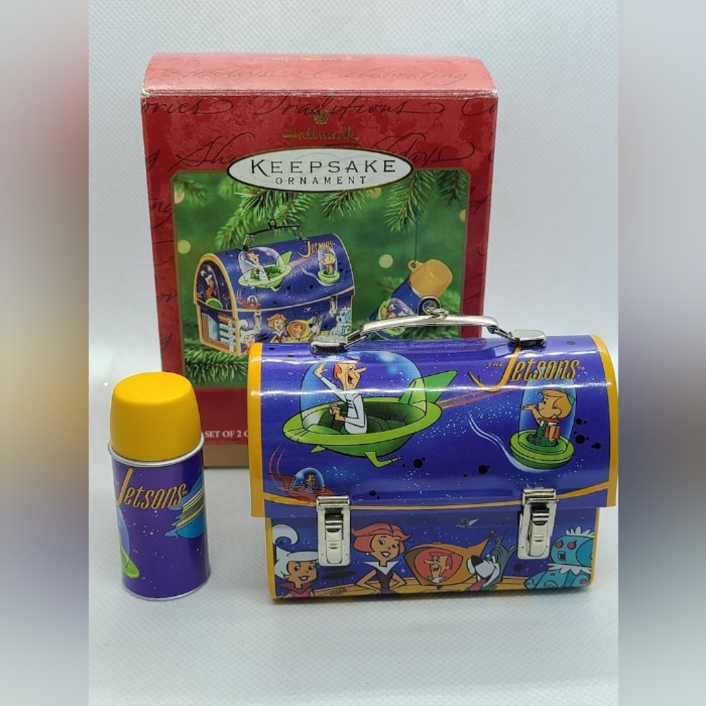 2000 Hallmark Keepsake Christmas ornament The Jetsons lunchbox set